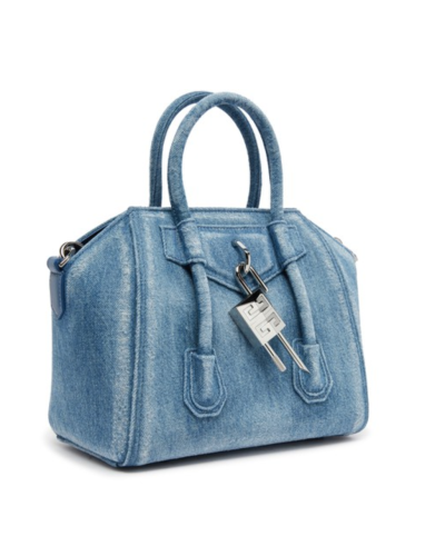 GIVENCHY Antigona Lock Mini Bag Bleu Moyen