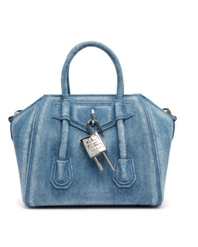 GIVENCHY Antigona Lock Mini Bag Bleu Moyen