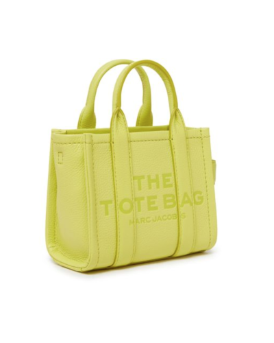 MARC JACOBS The Leather Mini Tote Bag Limoncello