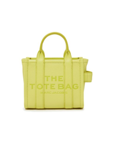 MARC JACOBS The Leather Mini Tote Bag Limoncello