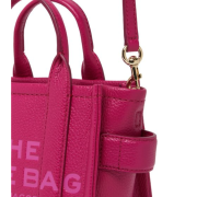 MARC JACOBS The Leather Mini Tote Bag Lipstick Pink