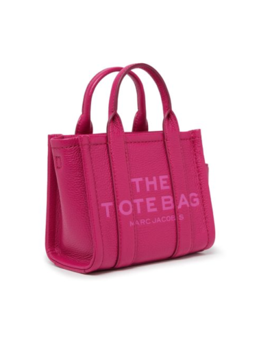 MARC JACOBS The Leather Mini Tote Bag Lipstick Pink