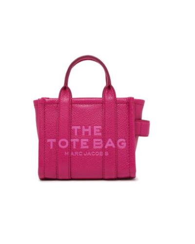 MARC JACOBS The Leather Mini Tote Bag Lipstick Pink