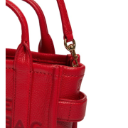 MARC JACOBS The Leather Mini Tote Bag True Red