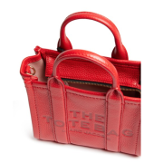 MARC JACOBS The Leather Mini Tote Bag True Red