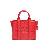 MARC JACOBS The Leather Mini Tote Bag True Red