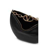 VALENTINO GARAVANI Small Vlogo Gate hobo bag Black