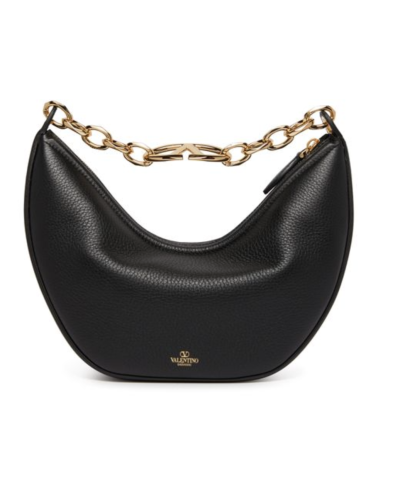 VALENTINO GARAVANI Small Vlogo Gate hobo bag Black