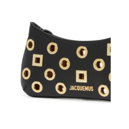 JACQUEMUS Le Bisou Rond Carre Black Bag