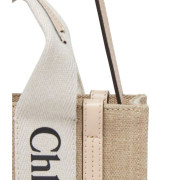 CHLOE Woody mini tote bag cement_pink